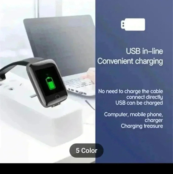 Smart Watch For Men, Blood Pressure Waterproof Heart Rate Monitor Fitness..NWT - Picture 5 of 6